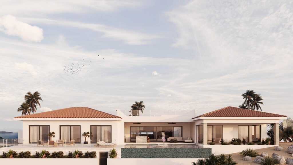 Puerto Los Cabos El Altillo Casa Nirvana - Pre-Construction in Puerto Los Cabos Golf Club - Estimated Completion November 2026This single-level contemporary residence offers 5 bedrooms, 5.5 baths, TV room, 2-car garage, and covered terrace with BBQ. Designed with Wolf/Sub-Zero appliances, pool, spa, and roof deck with fire pit, Casa Nirvana blends modern comfort with resort-style living. Enjoy 4,413 sq ft of air-conditioned interiors and 9,083 sq ft total construction. Panoramic mountain and golf – L64 Mision de San Felipe, San Jose del Cabo, BS