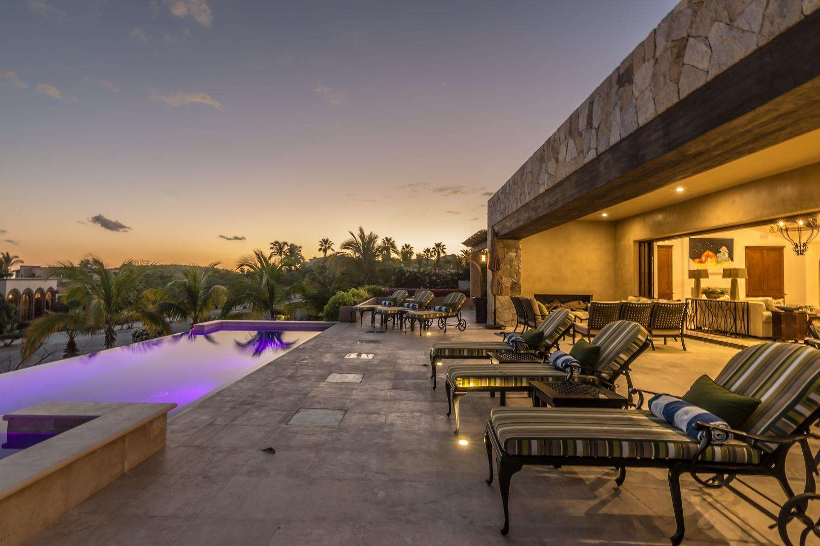 Puerto Los Cabos Fundadores This spectacular luxury residence, designed by renowned architect Antonio Carrera, offers seven beautifully appointed bedrooms and generous outdoor living spaces--perfect for entertaining multiple generations of family or hosting an exclusive retreat.The home blends open architecture with expansive lounge areas and a stunning pool terrace that welcomes family and guests with the warmth of the morning sun.Private and exquisitely decorated, every detail has been thoughtfully curated to create a refined yet inviting atmosphere. The property offers multiple gathering spaces throughout, allowing both large groups and smaller parties to enjoy the home comfortably.For more intimate stays, the main interior level can be opened on its own, featuring two ocean- for sale